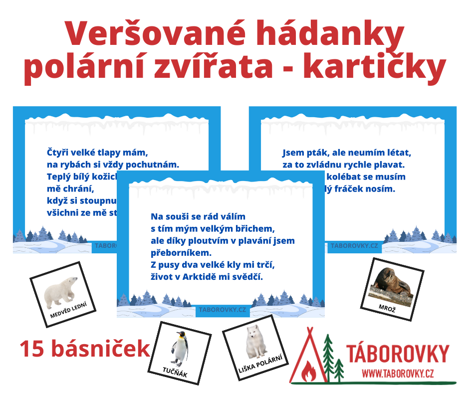 Polární zvířata veršované hádanky